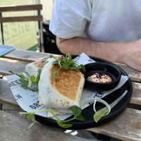 breakfast burrito  at Little Green Refills in Abergavenny