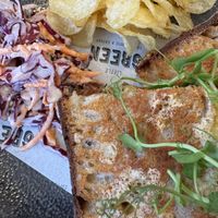 Mighty marmite and vegan toastie   at Little Green Refills in Abergavenny