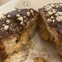 Choco and caramel peanut  at Delish Vegan Doughnuts - Malasaña in Madrid