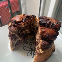 Chocolate Babka--Moist and chocolatey at Delish Vegan Doughnuts - Malasaña in Madrid