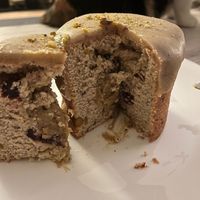 Pistaccio Panettone (made on demand for holidays) 10€ at Delish Vegan Doughnuts - Malasaña in Madrid