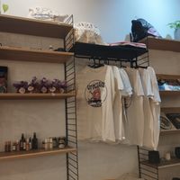 Merch zone at Delish Vegan Doughnuts - Malasaña in Madrid