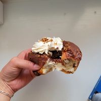 Ferrero Rocher donut at Delish Vegan Doughnuts - Malasaña in Madrid