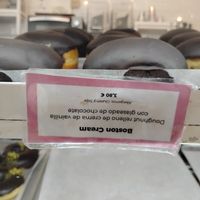 Boston cream pie  at Delish Vegan Doughnuts - Malasaña in Madrid