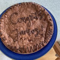 medium chocolate raspberry cookie at The Cookie Place in Cambridge