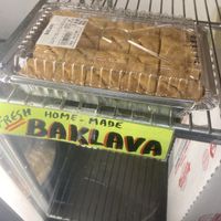 Baklava: labeled vegan  at Tavlin Market in Bellmore