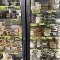 All but 2 of these are vegan  at Tavlin Market in Bellmore