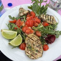 Salad  at Bar Il Gabbiano in Capri