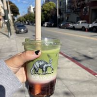 Strawberry matcha  at Boba Guys - NOPA in San Francisco