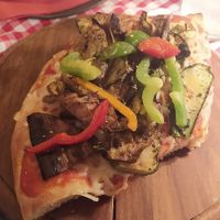 Pizza at Vegitalian in Salzburg