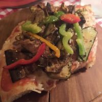 Pizza at Vegitalian in Salzburg