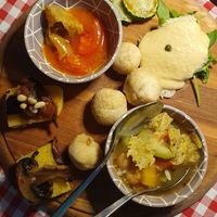 shared appetizer at Vegitalian in Salzburg