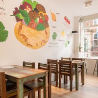 Hummus Falafel En Meer interior at Hummus Falafel En Meer in Breda