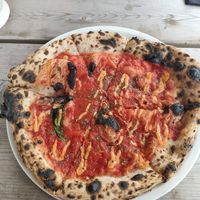 Vegan pizza at Forge Wood Fired Pizza in Castlegregory