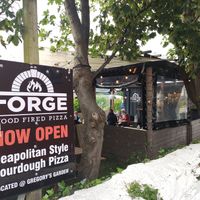 Outside at Forge Wood Fired Pizza in Castlegregory