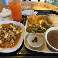 Menu of the day #Veganuary at Alta Fibra in Guadalajara