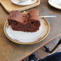 chocolate gluten free  vegan cake  at Marbo Coffee in De Panne
