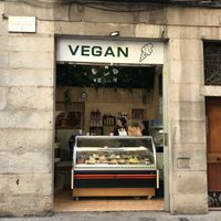 Outside  at Madonna Gelateri in Girona