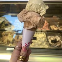 Pistachio and hazelnut  at Madonna Gelateri in Girona
