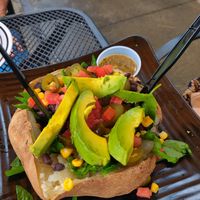 Baked potato at Downtown D'Lites Cafe in Kilgore