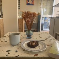 Chilled out morning cake  at Hungry Belly in Biarritz