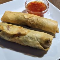 Vegetarian / vegan spring rolls at Rock Noodles in 