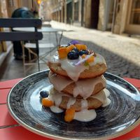 Pancakes at Idem Con Patate in Turin