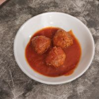 Vegan meatballs  at Idem Con Patate in Turin