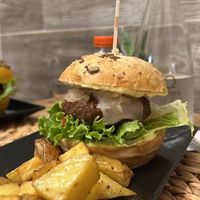 Beyond burger  at Idem Con Patate in Turin