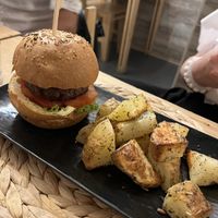 Beyond meat burger   at Idem Con Patate in Turin