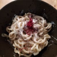 Large carbonara at Idem Con Patate in Turin