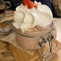 Tiramisù alle fragole  at Idem Con Patate in Turin