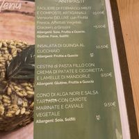 Menù antipasti  at Idem Con Patate in Turin