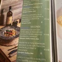 Menù primi e secondi  at Idem Con Patate in Turin