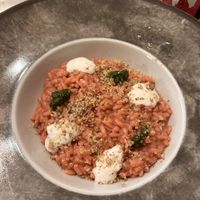 Risotto barbabietola e zola  at Idem Con Patate in Turin
