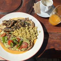 Vegan Brunch + Orange Juice  at Moinho Dom Quixote in Colares
