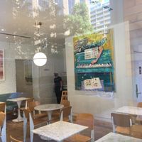 Inside seating at Spring Cafe Aspen in New York City