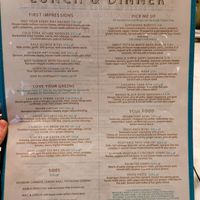 Menu page at Spring Cafe Aspen at Spring Cafe Aspen in New York City