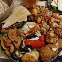 Vegan main dish at Baladi in Brussels