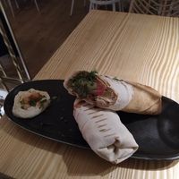 Falafel sandwich - simple but very tasty and fresh. at Baladi in Brussels