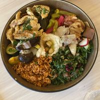 Plate de pollo (estaba la opción vegetal) at Baladi in Brussels