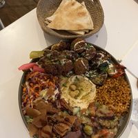 vegan chef's plate (19€)  at Baladi in Brussels