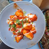 Potatoes in a spicy sauce at Baladi in Brussels