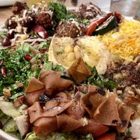 Vegan plate  at Baladi in Brussels