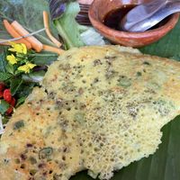 Savory Vietnamese crepes   at Casa Jasmine in San Cristobal De Las Casas