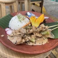 Sate Peanut Stylee  at Casa Jasmine in San Cristobal De Las Casas
