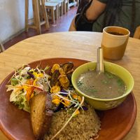 Meal of the day at Casa Jasmine in San Cristobal De Las Casas
