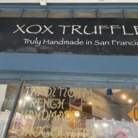Outside  at XOX Truffles in San Francisco
