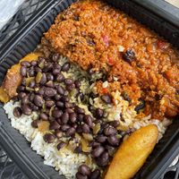 Vegan picadillo at Cousins Cuban Cafe in Black Mountain