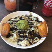 Rice bowl at Cousins Cuban Cafe in Black Mountain
